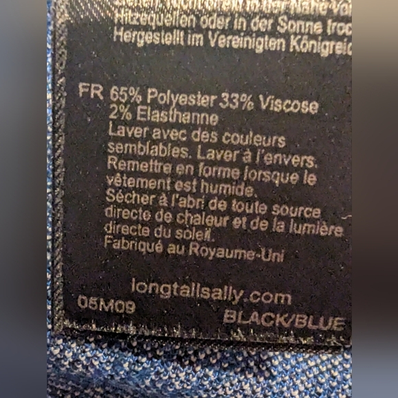 Long Tall Sally Shift Dress Short Sleeve Diamond Jacquard US 14 - Picture 17 of 17